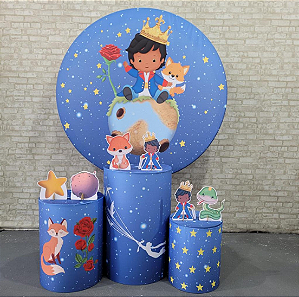 Alugue Tema Para Festa Decoração Pequeno Príncipe Tecido ( Modelo 1 )