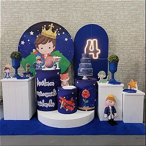 Alugue Tema Para Festa Decoração Pequeno Príncipe Tecido ( Modelo 6 )