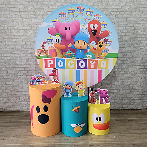 Alugue Tema Para Festa Decoração Pocoyo Tecido ( Modelo 1 )