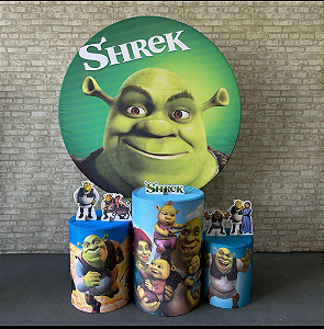 Alugue Tema Para Festa Decoração Shrek Tecido ( Modelo 1 )