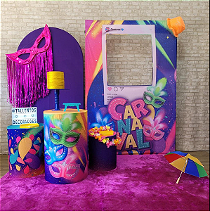 Alugue Tema Para Festa Decoração Carnaval Tecido ( Modelo 4 )