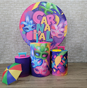 Alugue Tema Para Festa Decoração Carnaval Tecido ( Modelo 1 )