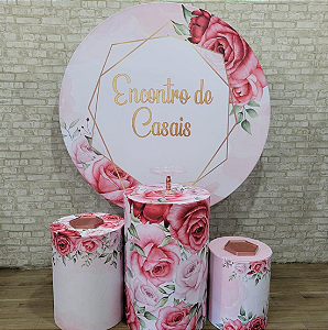 Alugue Tema Para Festa Decoração Encontro de Casais Tecido ( Modelo 1 )