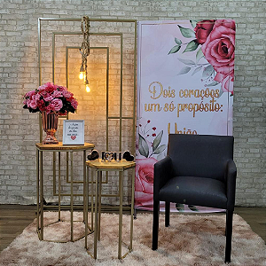 Alugue Tema Para Festa Decoração Encontro de Casais Tecido ( Modelo 4 )