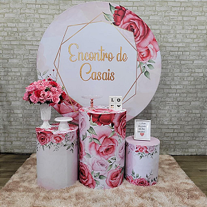 Alugue Tema Para Festa Decoração Encontro de Casais Tecido ( Modelo 2 )