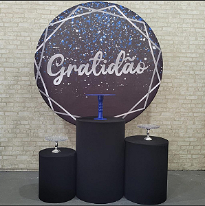 Alugue Tema Para Festa Decoração Gratidão Tecido ( Modelo 1 )