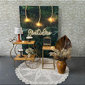 Alugue Tema Para Festa Decoração Gratidão Tecido ( Modelo 4 )
