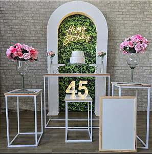 Alugue Tema Para Festa Decoração Happy Portal Tecido