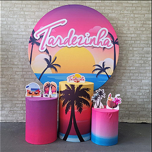 Alugue Tema Para Festa Decoração Tardezinha Tecido ( Modelo 1 )