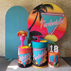 Alugue Tema Para Festa Decoração Tardezinha Tecido ( Modelo 6 )