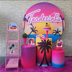 Alugue Tema Para Festa Decoração Tardezinha Tecido ( Modelo 2 )