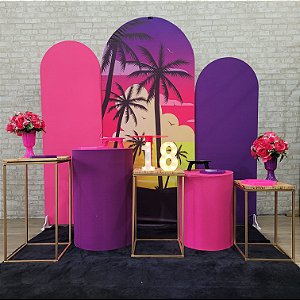 Alugue Tema Para Festa Decoração Tardezinha Tecido ( Modelo 4 )