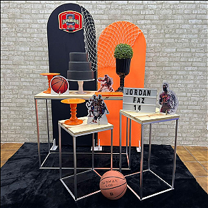Alugue Tema Para Festa Decoração Basquete Tecido ( Modelo 3 )