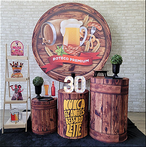 Alugue Tema Para Festa Decoração Boteco Tecido ( Modelo 4 )