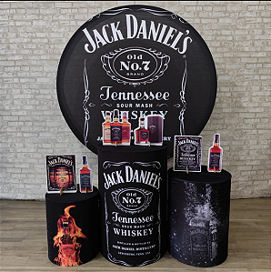 Alugue Tema Para Festa Decoração Jack Daniels Tecido ( Modelo 1 )