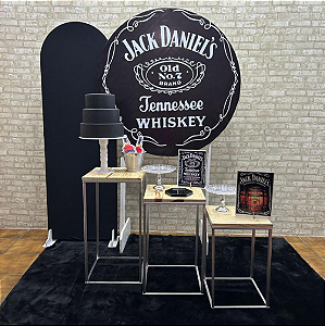 Alugue Tema Para Festa Decoração Jack Daniels Tecido ( Modelo 3 )