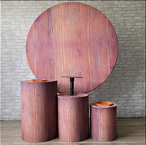 Alugue Tema Para Festa Decoração Madeira Ripada Tecido ( Modelo 1 )