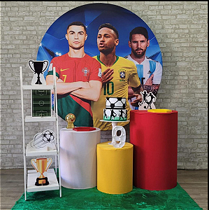 Alugue Tema Para Festa Decoração Futebol Tecido ( Modelo 6 )