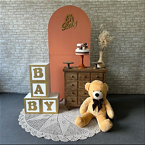 Alugue Tema Para Festa Decoração Chá Revelação Rustico Tecido