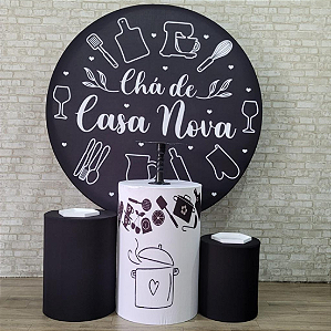 Alugue Tema Para Festa Decoração Chá de Casa Nova Tecido ( Modelo 1 )