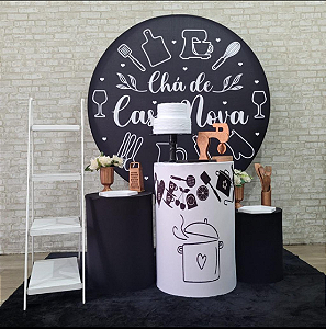 Alugue Tema Para Festa Decoração Chá de Casa Nova Tecido ( Modelo 2 )