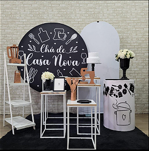 Alugue Tema Para Festa Decoração Chá de Casa Nova Tecido ( Modelo 3 )