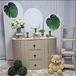 Alugue Tema Para Festa Decoração Chá de Bebê Tecido ( Modelo 1 )
