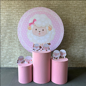 Alugue Tema Para Festa Decoração Ovelhinha Tecido ( Modelo 1 )