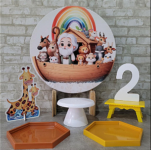 Alugue Tema Para Festa na Mesa Decoração Arca de Noé