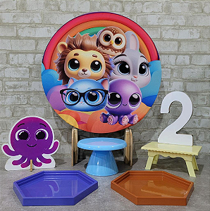 Alugue Tema Para Festa na Mesa Decoração Bolofofos