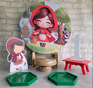 Alugue Tema Para Festa na Mesa Decoração Chapelzinho Vermelho