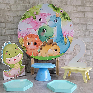 Alugue Tema Para Festa na Mesa Decoração Dino Baby