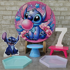 Alugue Tema Para Festa na Mesa Decoração Stitch ( Modelo 1 )