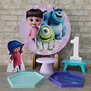 Alugue Tema Para Festa na Mesa Decoração Monstros S.A.