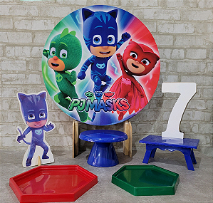 Alugue Tema Para Festa na Mesa Decoração PJ Masks