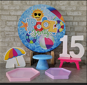 Alugue Tema Para Festa na Mesa Decoração Pool Party