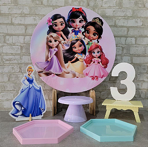 Alugue Tema Para Festa na Mesa Decoração Princesas Baby
