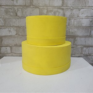 Alugue Bolo Fake Tema - Amarelo Liso