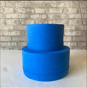 Alugue Bolo Fake Tema - Azul Liso