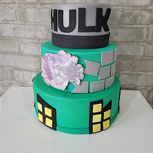 Alugue Bolo Fake Tema - Hulk