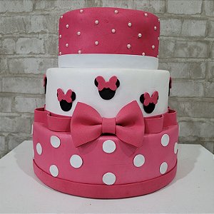 Alugue Bolo Fake Tema - Minnie