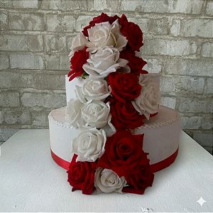 Alugue Bolo Fake Rosas Vermelhas