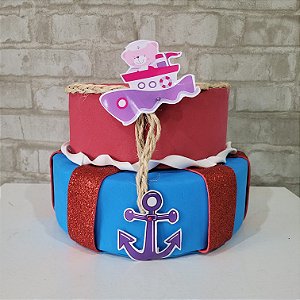 Alugue Bolo Fake Ursinho Marinheiro