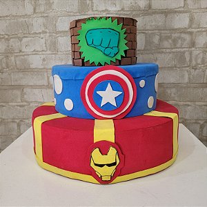 Alugue Bolo Fake Tema - Vingadores