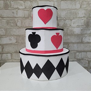 Alugue Bolo Fake Tema - Rainha de Copas