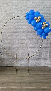 Compre Balão Para Festa Decoração 1 Metro Azul e Dourado ( Cores Metalizadas )
