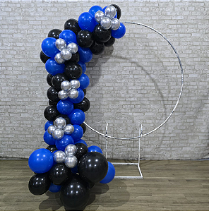 Compre Balão Para Festa Decoração 3 Metros Azul e Preto ( Cores Lisas )