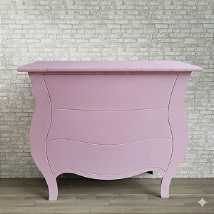 Alugue Cômoda Fake Bombe Rosa Bebê