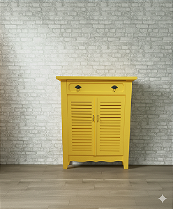 Alugue Cômoda Persiana Amarelo