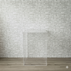 Alugue Cubo de Acrílico Médio